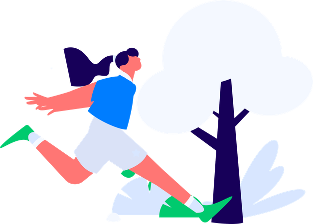 Student runs late for school  Illustration