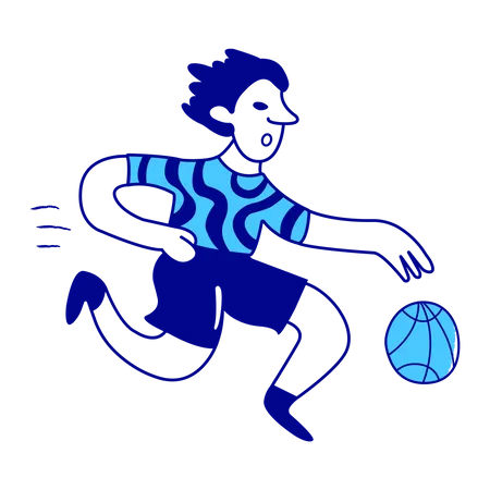 Schüler spielen Basketball  Illustration