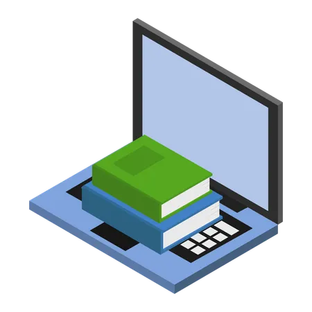 Student study table  Illustration