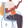 illustration student with disability