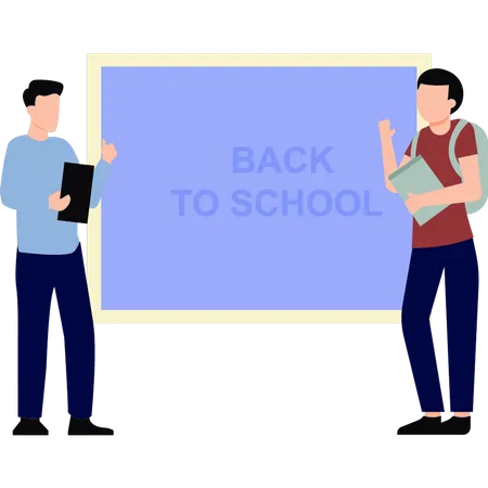 Students are back at school  Illustration