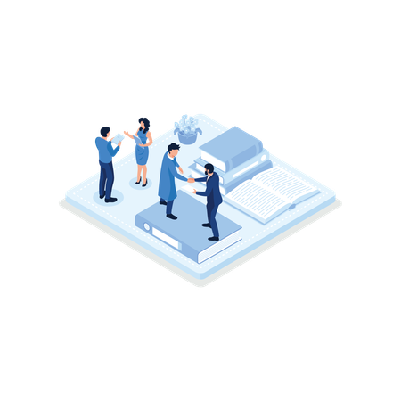 Students are discussing in class  Illustration