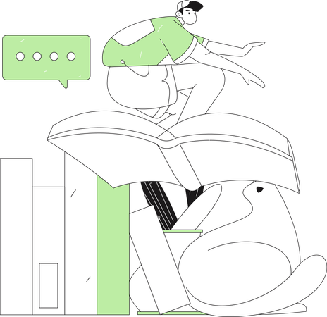 Students are preparing for school exams  Illustration