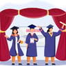 illustrations of hooding graduation