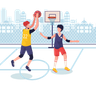 playing basketball images