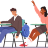 illustration for sitting on table