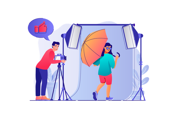Studio de photographie  Illustration