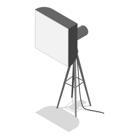 Lumière de studio photo  Illustration