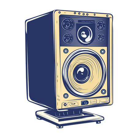 Studio Speaker  Illustration