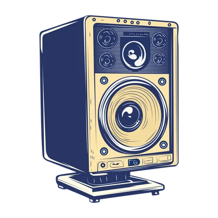 Studio Speaker  Illustration