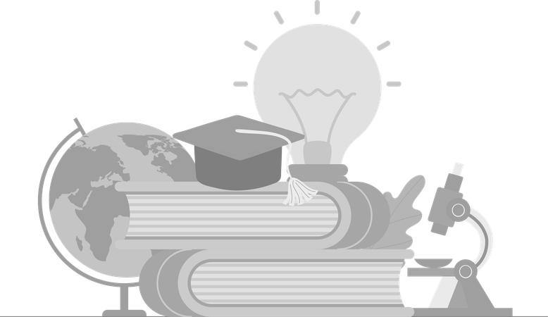 Study Equipment  Illustration
