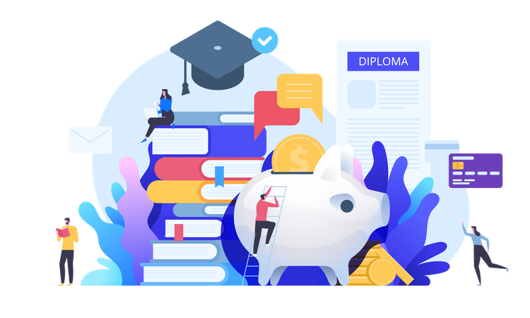 Study loan  Illustration
