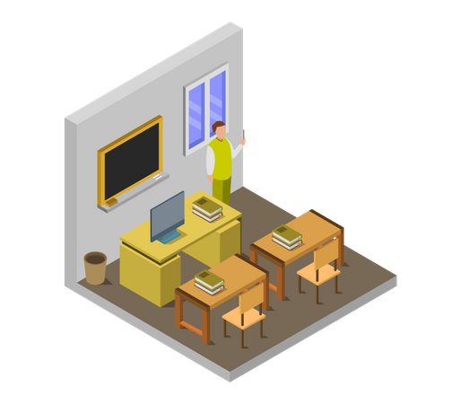 Study room  Illustration