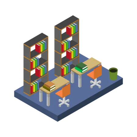 Study room  Illustration