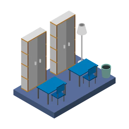 Study room  Illustration