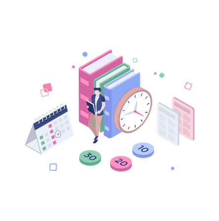 Study schedule  Illustration