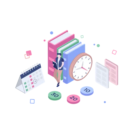 Study schedule  Illustration