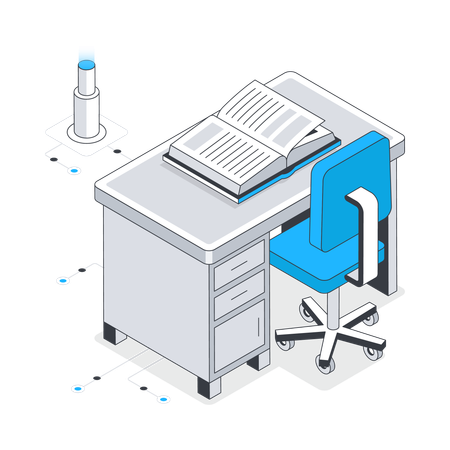 Study Table  Illustration