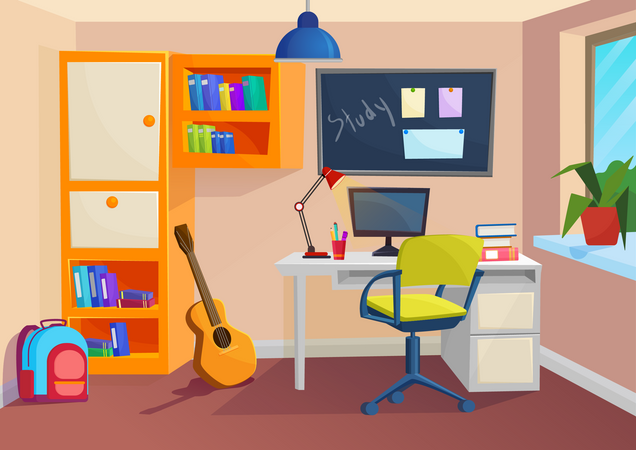 Study table  Illustration