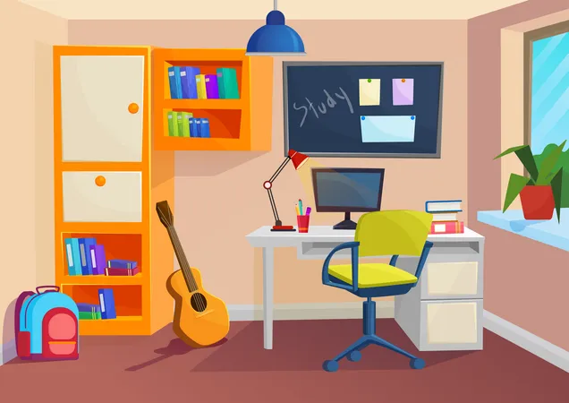 Study table  Illustration