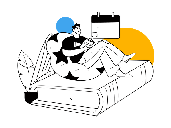 Study timetable  Illustration