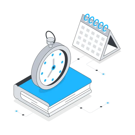 Study Timetable  Illustration