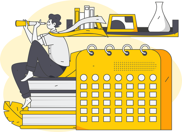 Study Timetable  Illustration