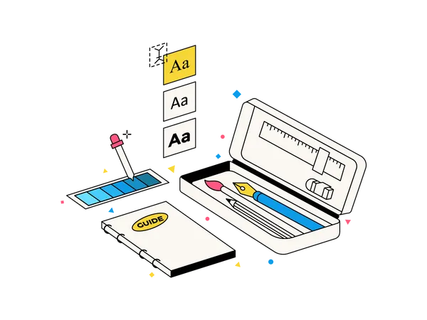 Style guide design  Illustration