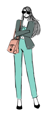 Stylish woman  Illustration