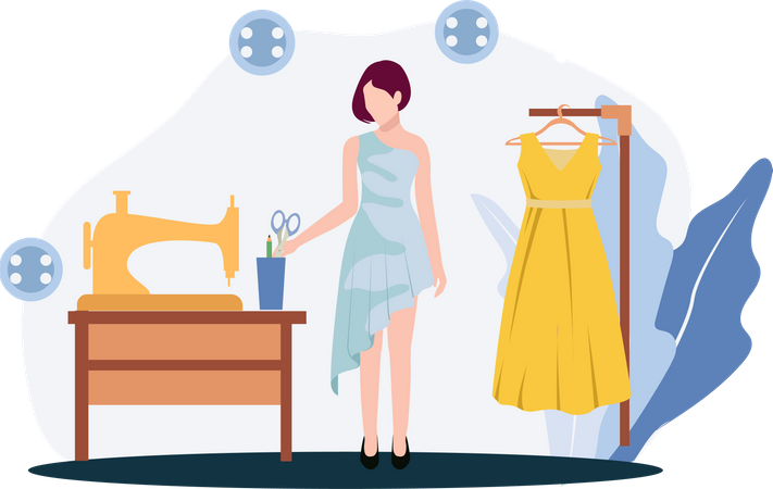 Styliste modéliste  Illustration