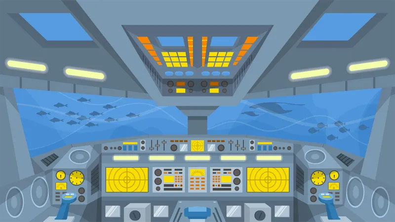 Submarine Cockpit  Illustration