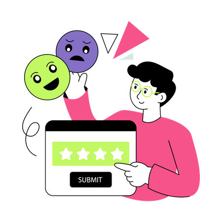 Submit Customer Review  Illustration