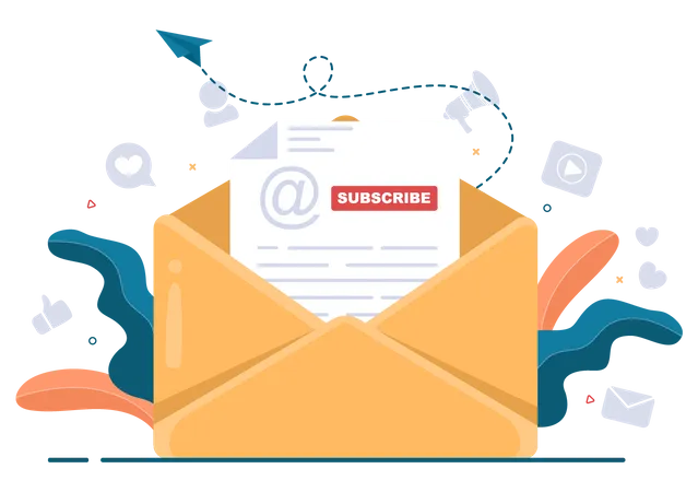 Subscribe Mail  Illustration