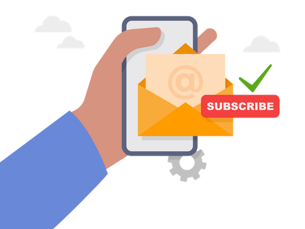 Subscribe mail  Illustration