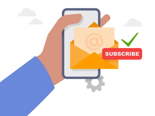 Subscribe mail  Illustration