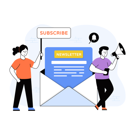 Subscribe Newsletter  Illustration