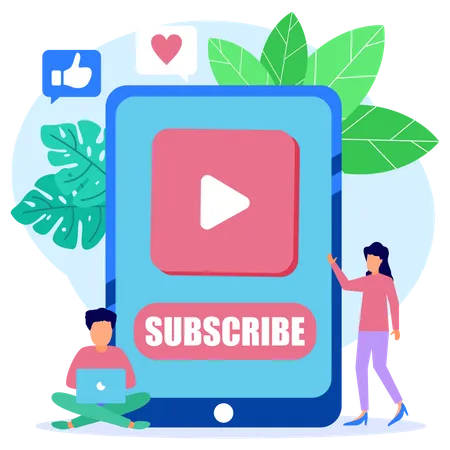 Subscribe To Creator Illustration