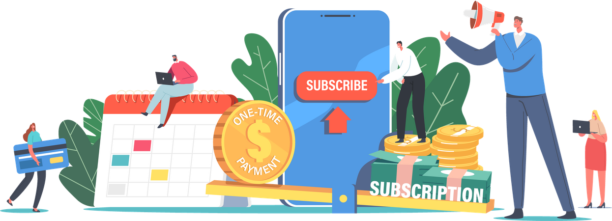 Subscription Business  Illustration