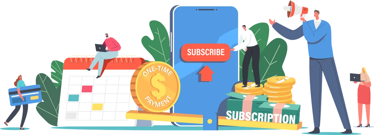 Subscription Business  Illustration