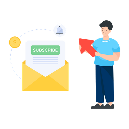 Subscription mail  Illustration