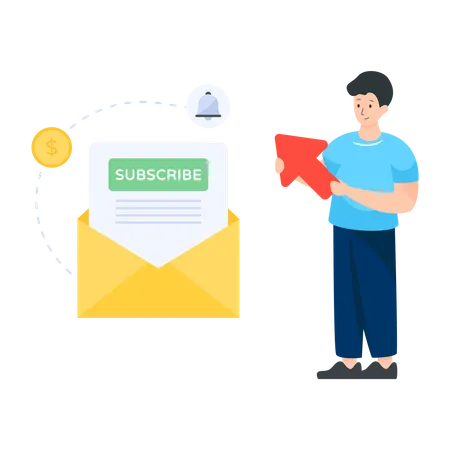 Subscription mail  Illustration