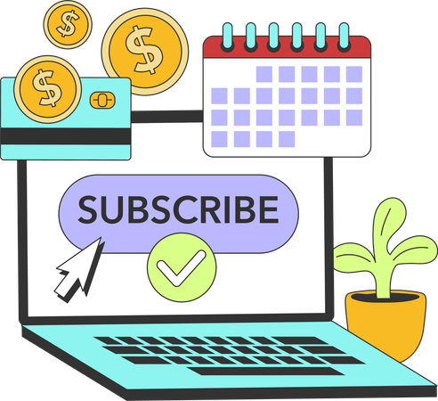 Subscription plans  Illustration