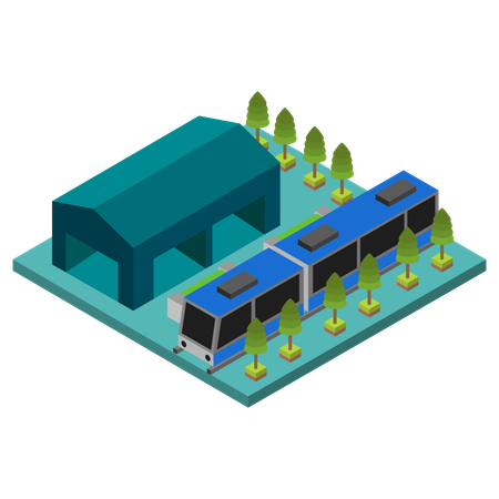 Subway station  Illustration