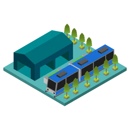 Subway station  Illustration