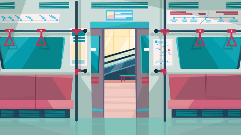 Subway train Illustration