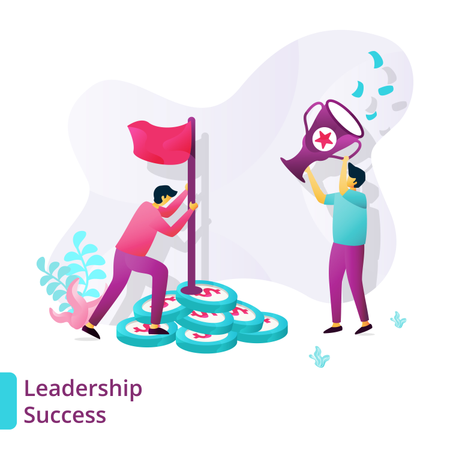 Succès du leadership  Illustration