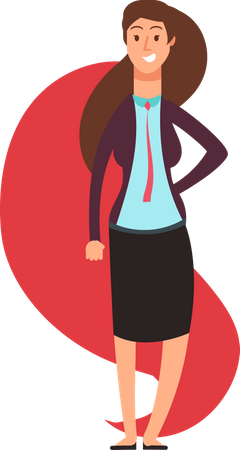 Success Businesswoman  Illustration