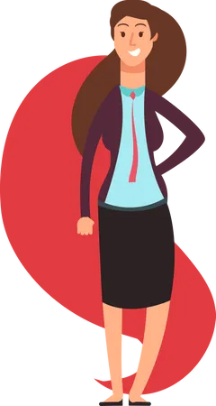 Success Businesswoman  Illustration