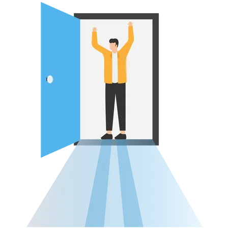 Success Door  Illustration