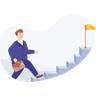 illustrations for success stairway